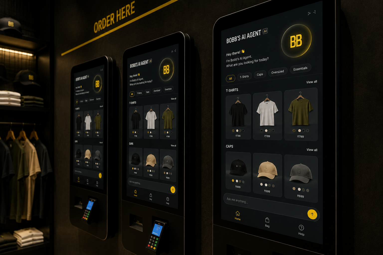 Storefront concept for the AI Retail Store