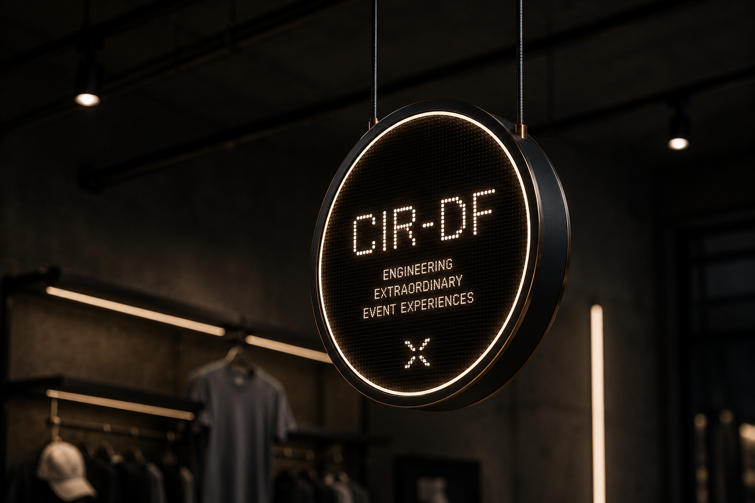 OBLIK Circle suspended identity fixture