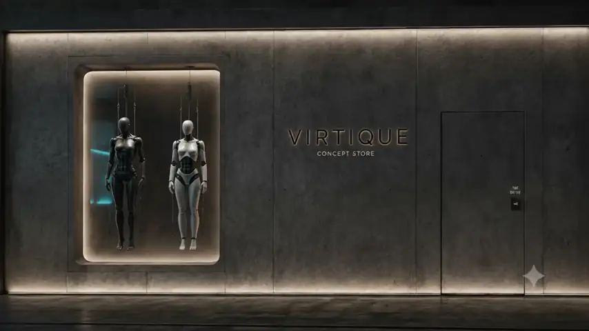 VIRTIQUE Kinetic mannequin systems — engineered retail display subject